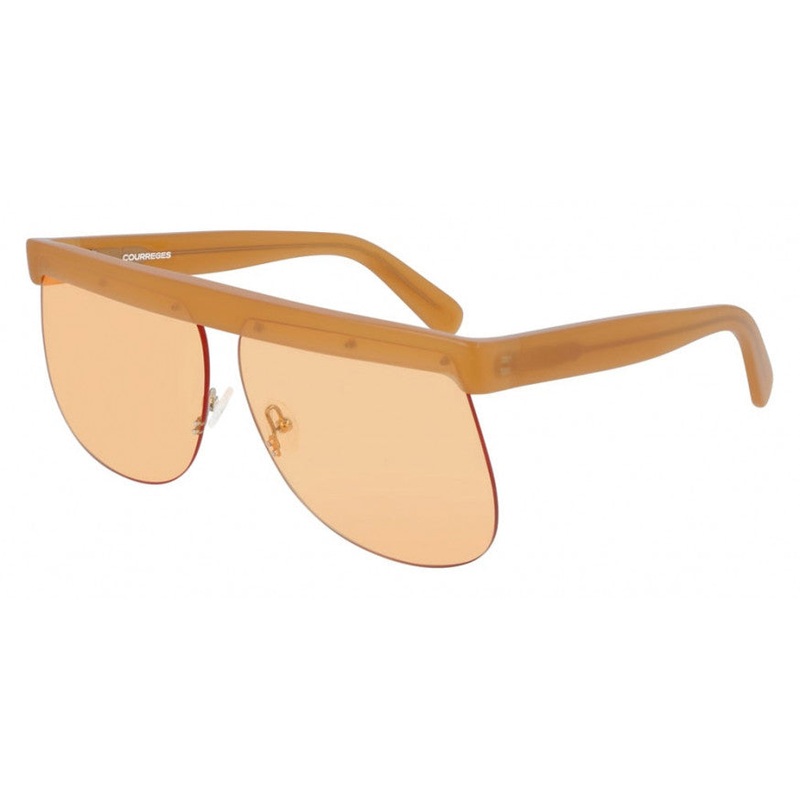 Courrges Women’s Sunglasses Oversized Flat Top Orange CL1901-007 66