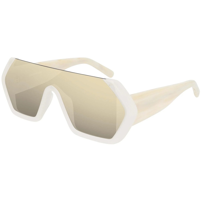 Courrges Women’s Sunglasses Oversized Shield Ivory/Beige CL1909-003 99