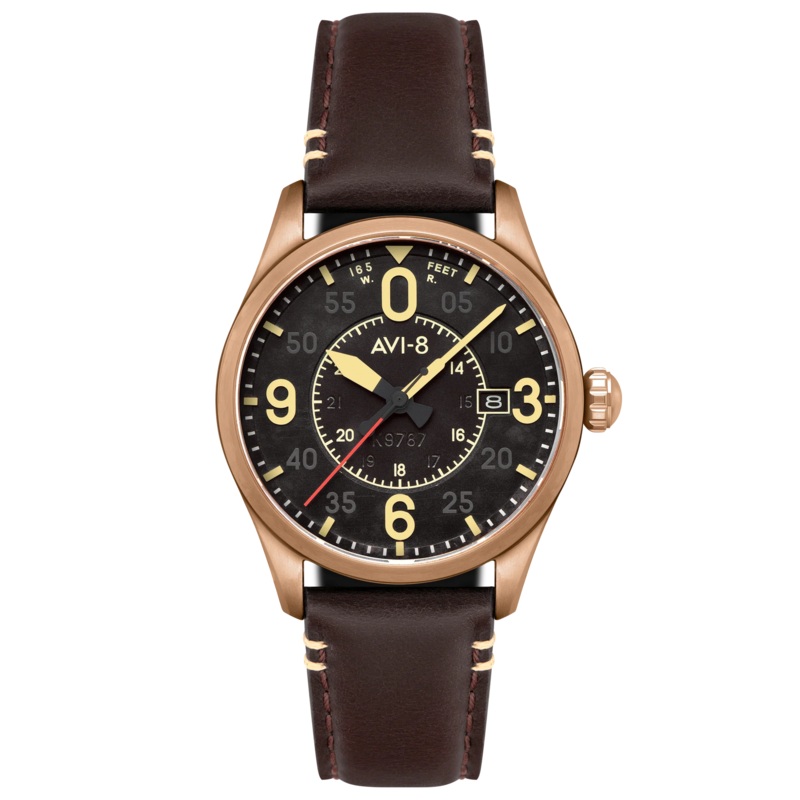 AVI-8 Spitfire Smith Men’s Bronze Black Automatic Watch AV-4090-06