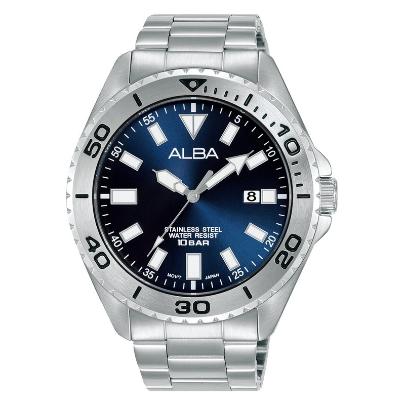 Alba Workman Sports Stainless Steel Mens Watch AS9Q43X