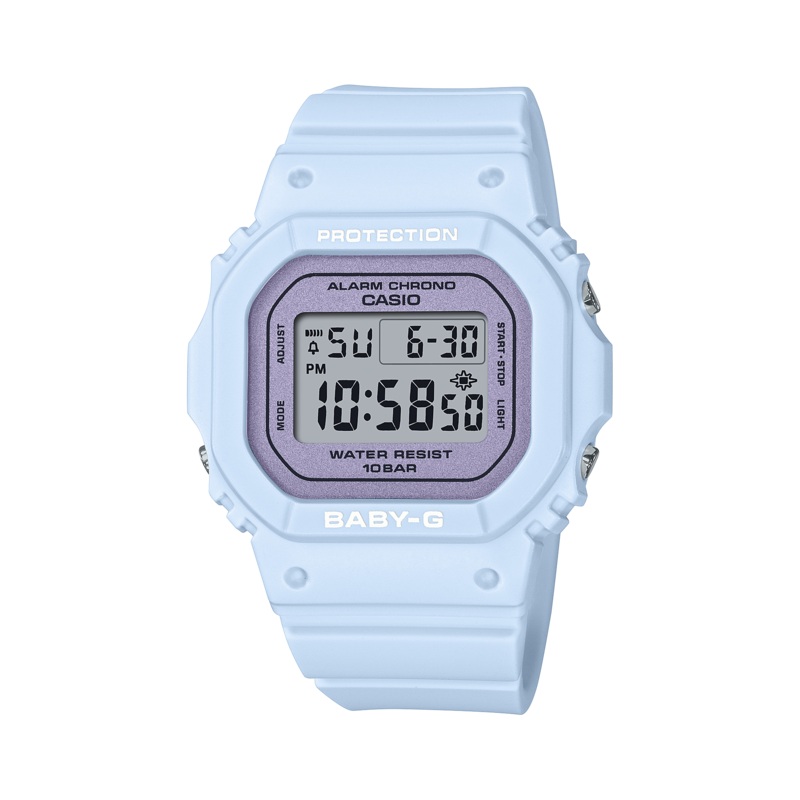 BABY-G Digital Spring Colours Blue Resin Band Watch BGD565SC-2D