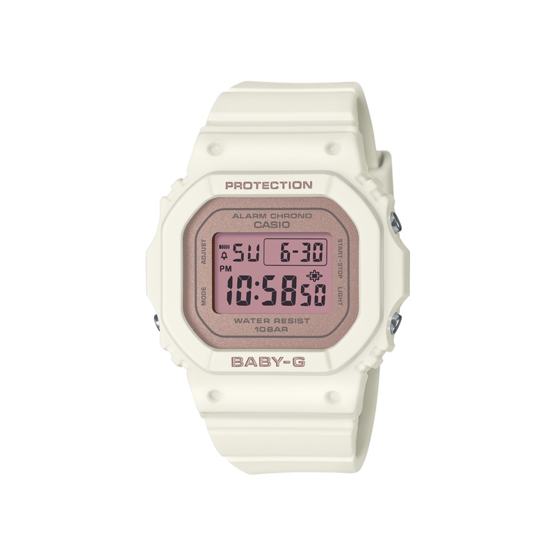 BABY-G Digital Spring Colours White Resin Band Watch BGD565SC-4D