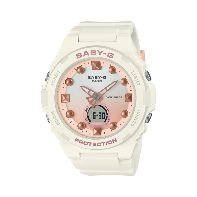 BABY-G White Resin Band Womens Watch BGA320-7A1