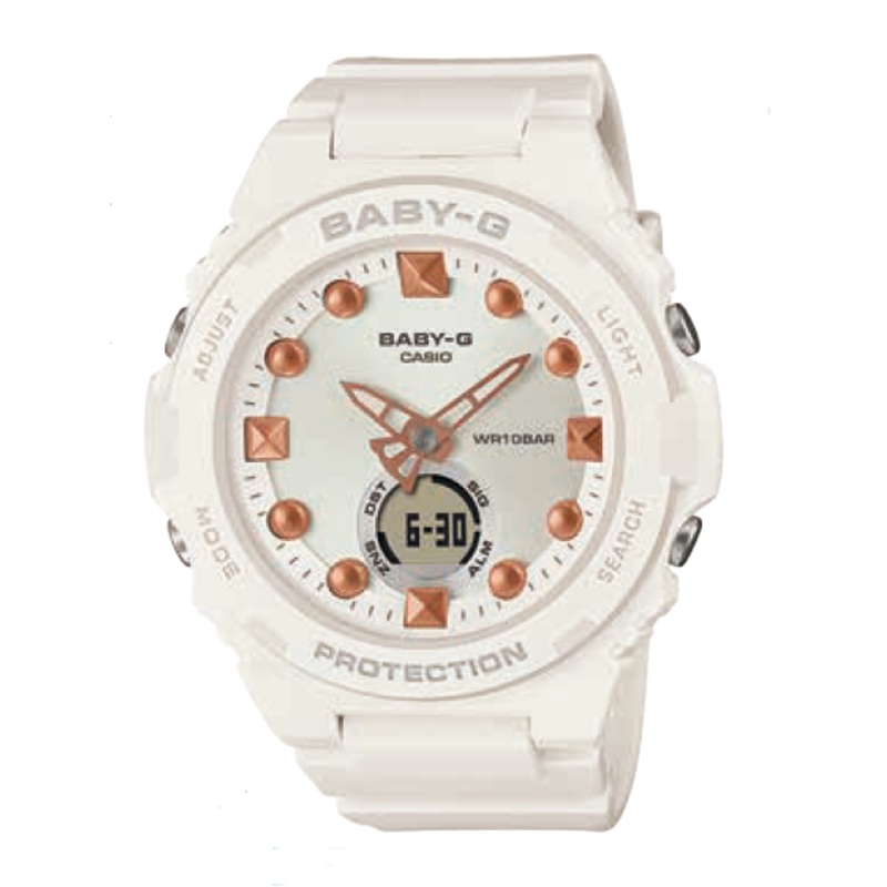 Baby-G White Resin Mens Watch BGA-320-7A2