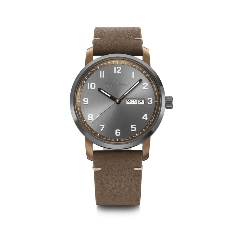 Wenger Attitude Brown Leather Watch 01.1541.123