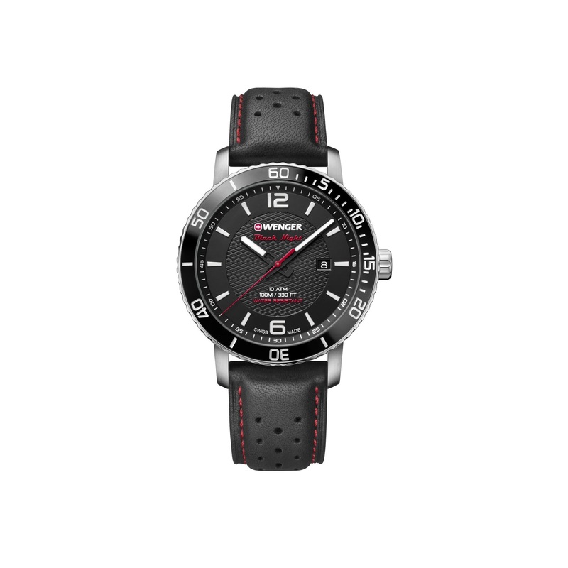 Wenger Roadster Black Night Diver Watch 01.1841.101