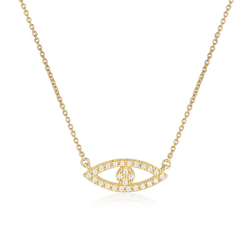 GEORGINI ROCK STAR EVIL EYE GOLD PENDANT