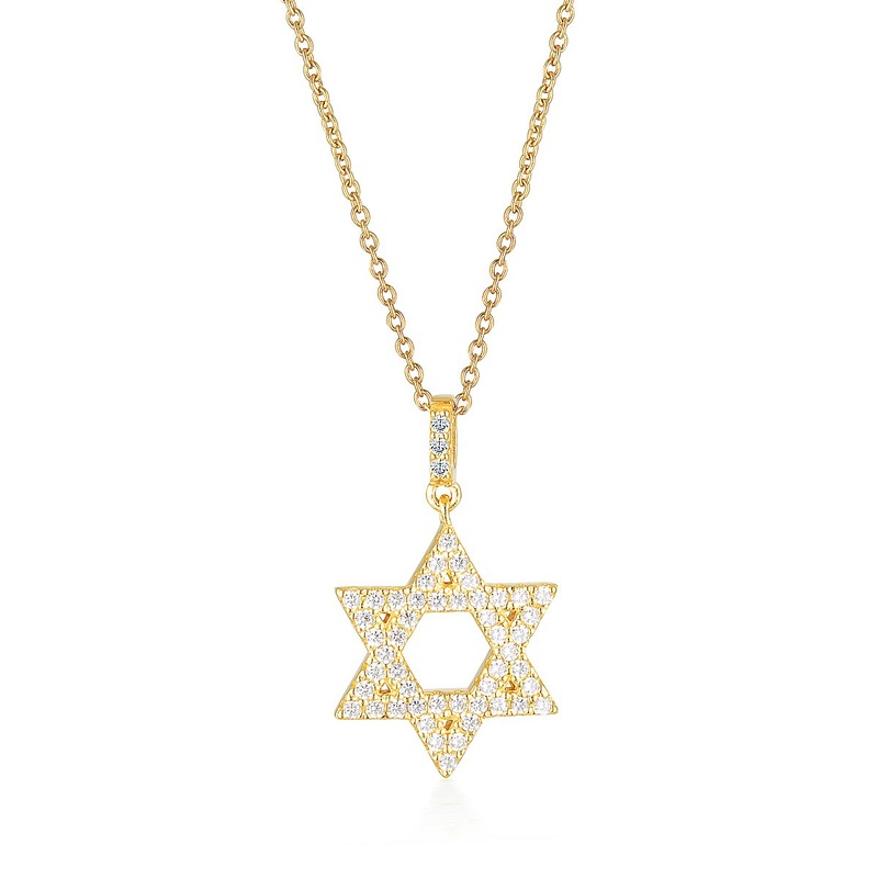 GEORGINI ROCK STAR STAR OF DAVID GOLD PENDANT