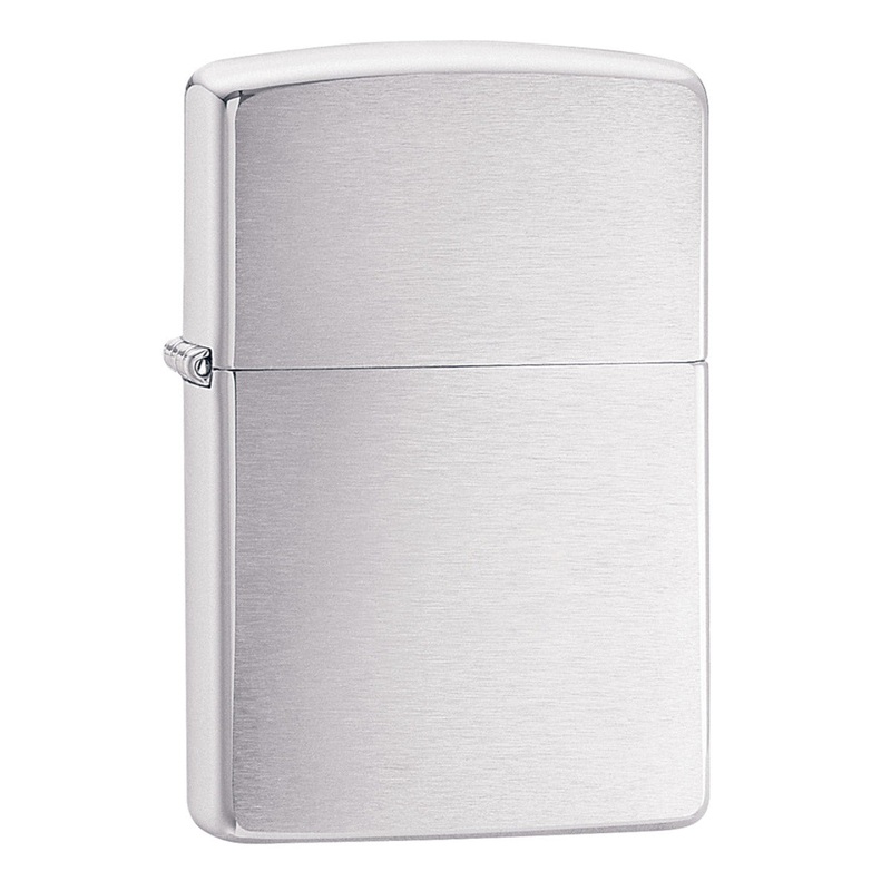 Zippo 200 Brushed Finish Chrome Lighter