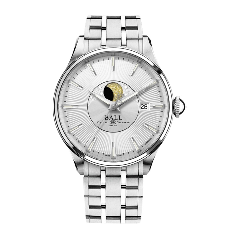 Ball Trainmaster – Moon Phase NM3082D-SJ-SL
