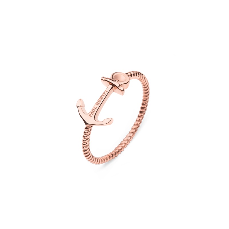 Paul Hewitt Anchor Rope Rose Gold Ring – 54