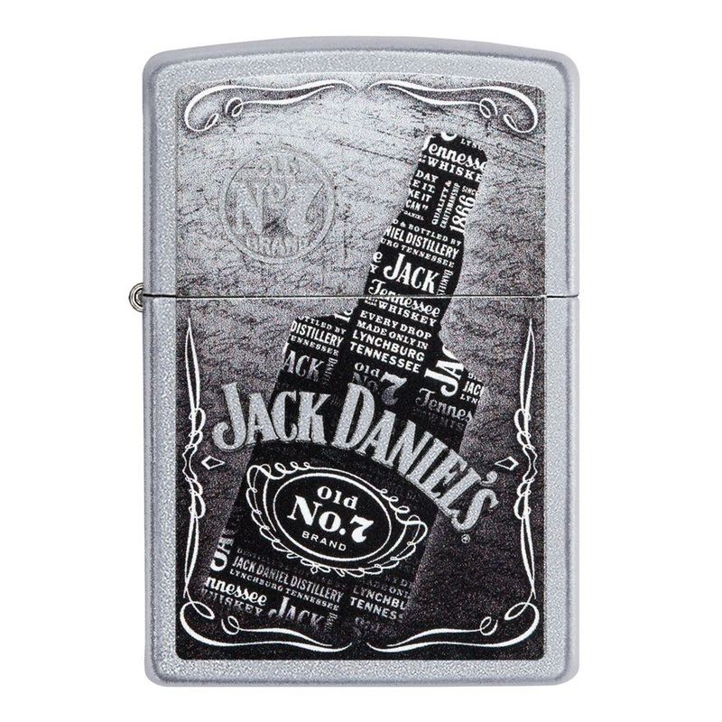 Zippo Jack Daniel’s Satin Chrome Lighter