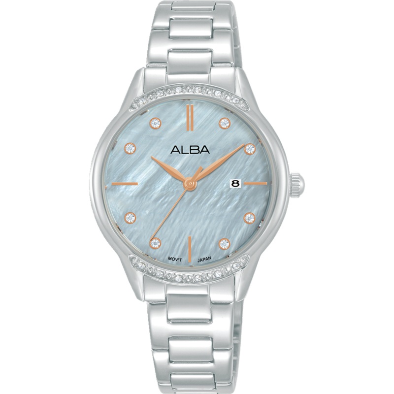 Alba Fashion Dress Analogue Mother of Pearl Dial Womens Watch AH7AQ3X
