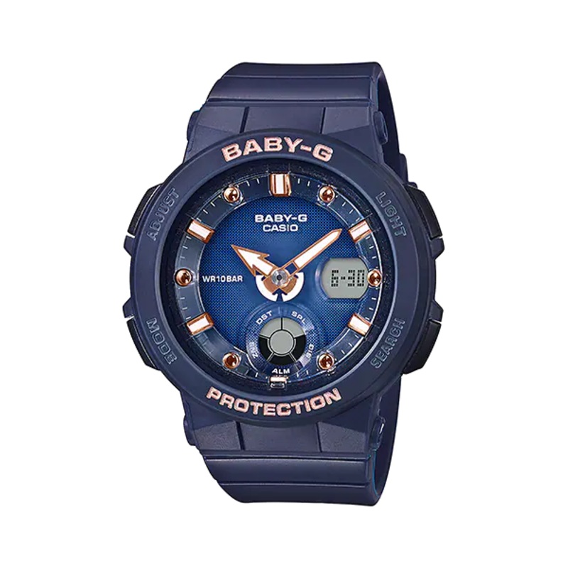 Baby-G Beach Traveler Series Blue Resin Band Watch BGA250-2A2