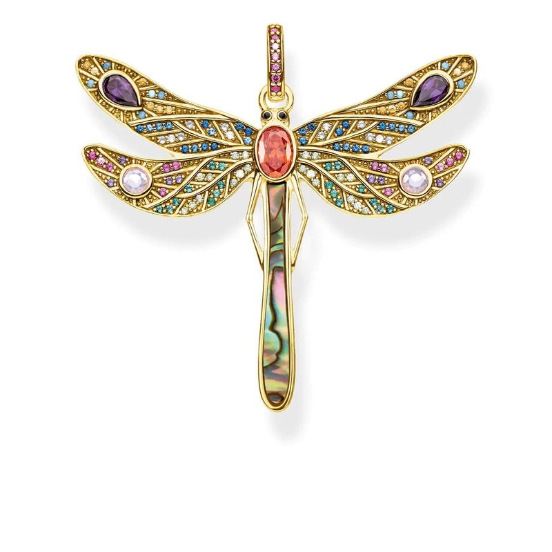 Thomas Sabo Paradise Dragonfly Yellow Gold Plated Pendant