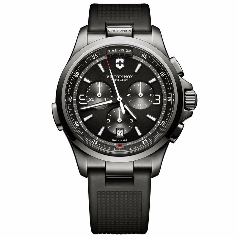 Victorinox Swiss Army Night Vision Chronograph 241731 Mens Watch