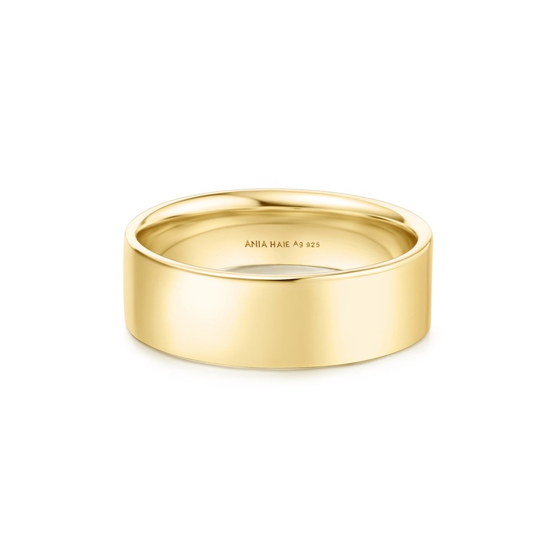 Ania Haie Gold Smooth Band 6mm