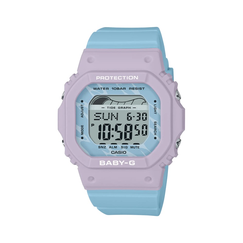 Baby-G Glide Digital Blue Resin Band Watch BLX565-2D