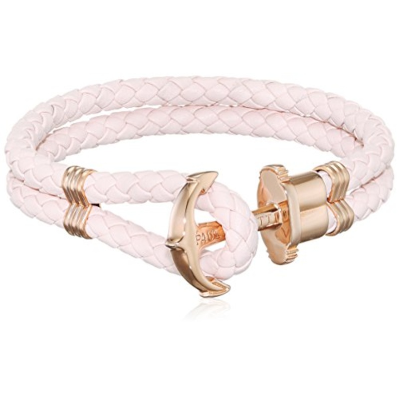 Paul Hewitt Phrep Leather Rose Gold / Pink Rose Bracelet – L