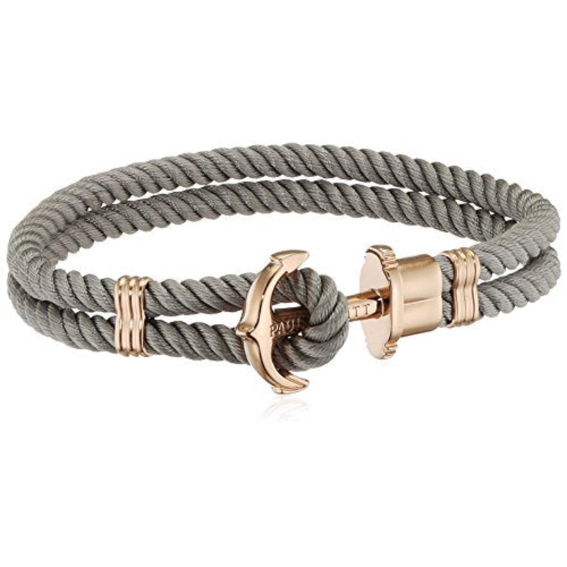 Paul Hewitt Phrep Nylon Rose Gold / Grey Bracelet – XXL