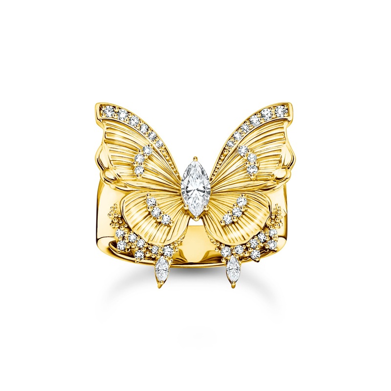 THOMAS SABO Butterfly Paradise Cocktail Ring in Gold