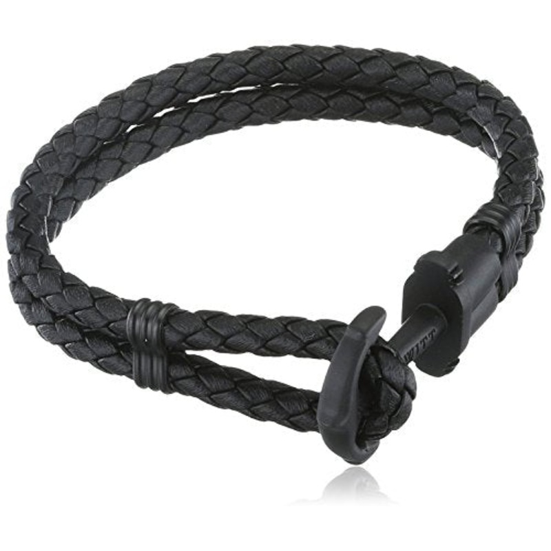 Paul Hewitt Phrep Leather Black / Black Bracelet – M
