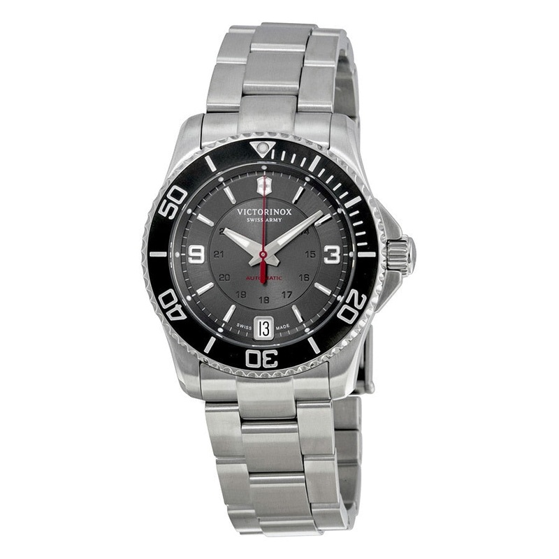Victorinox Womens ‘Maverick’ Swiss Stainless Steel Automatic Watch (Model: 241708)
