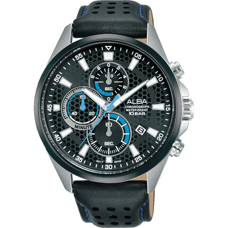 Alba Active Sports Chronograph Black Dial Mens Watch AM3879X