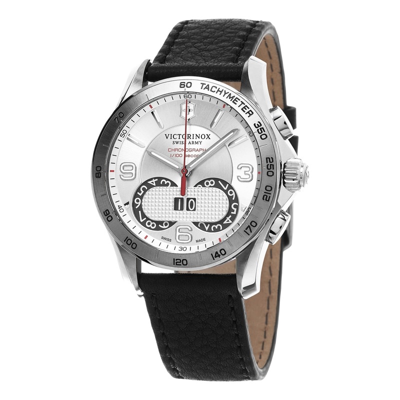 Victorinox Swiss Army Mens Chrono Classic 1/100 – Date – Black Leather Strap
