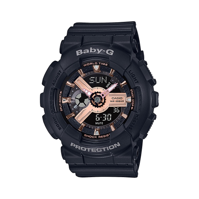 Baby-G DUO Rose Gold Accent BA110XRG-1A