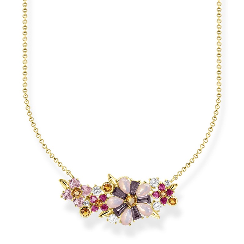 Thomas Sabo Necklace Flowers Gold
