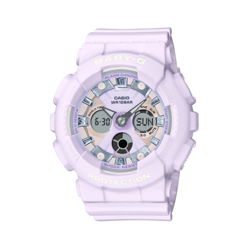 Baby-G Standard Analog Digital Light Purple Watch BA130WP-6A