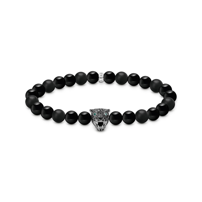 THOMAS SABO Black Cat beaded bracelet
