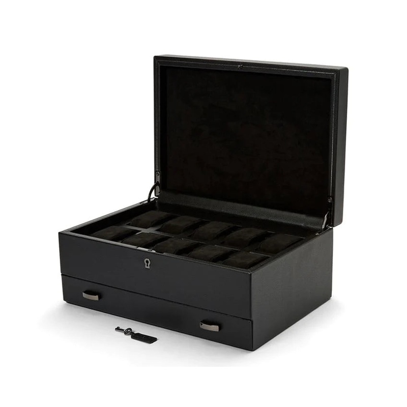 Wolf British Racing 10 Piece Watch Box with Storage 792802