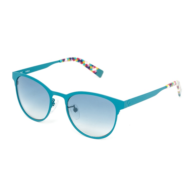 Furla Women’s Sunglasses Classic Square Blue SU4340 1H9X