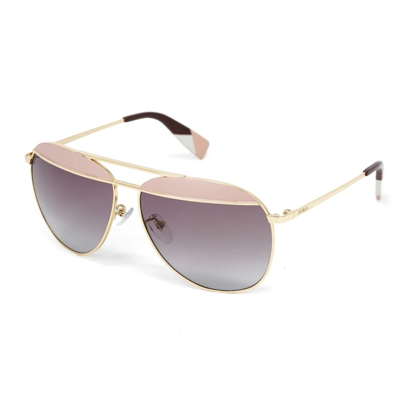 Furla Women’s Sunglasses Pilot Gold/Pink SFU236 0323