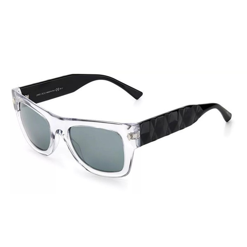 Jimmy Choo Men’s Sunglasses Classic Rectangle Grey/Clear DUDE/S KB7