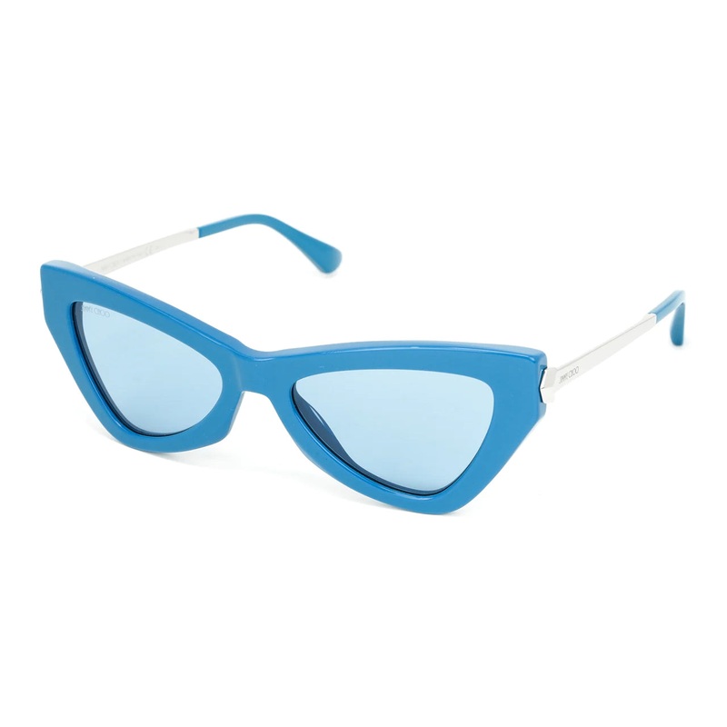 Jimmy Choo Women’s Sunglasses Angular Cat Eye Blue DONNA/S MVU