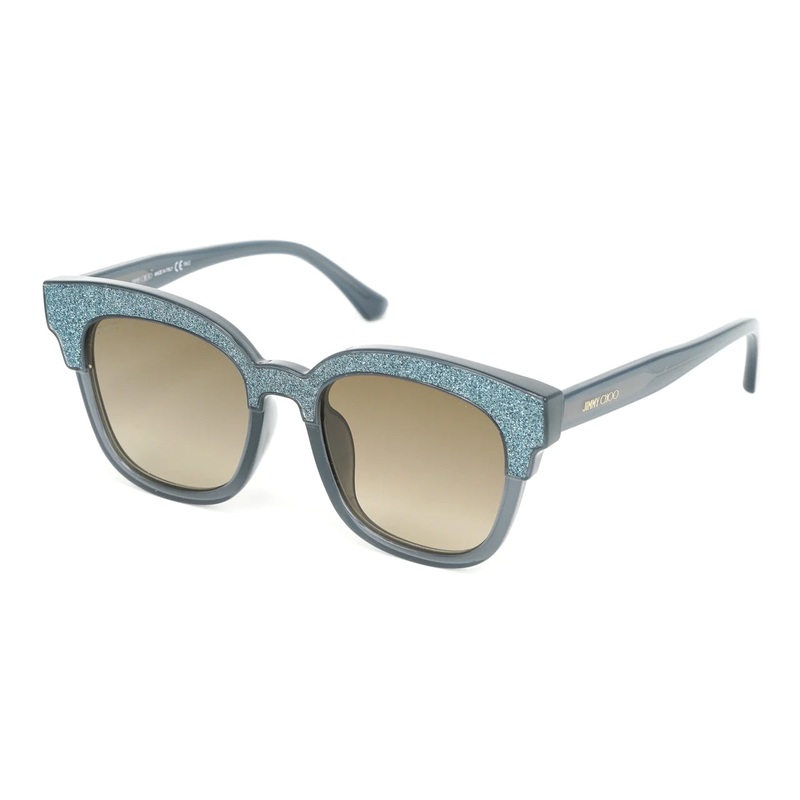 Jimmy Choo Women’s Sunglasses Classic Square Grey Glitter MAYELA/S 18V