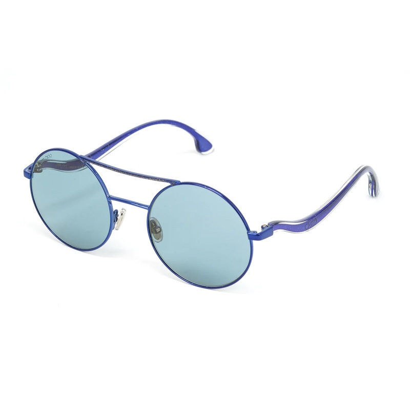 Jimmy Choo Women’s Sunglasses Round Browline Blue MAELLE/S ZI9