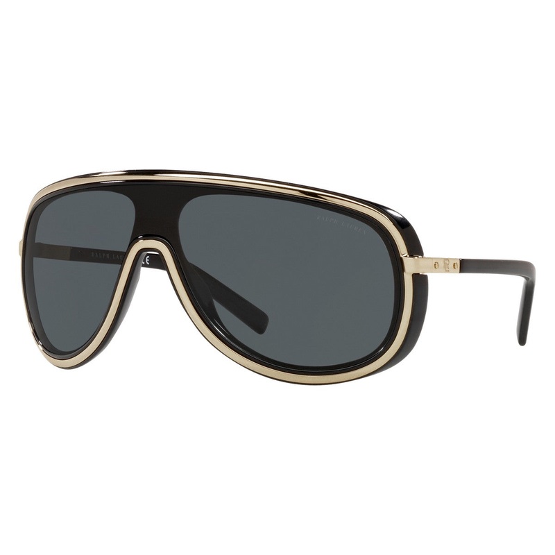 Ralph Lauren Men’s Sunglasses Shield Black/Gold RL7069 900487