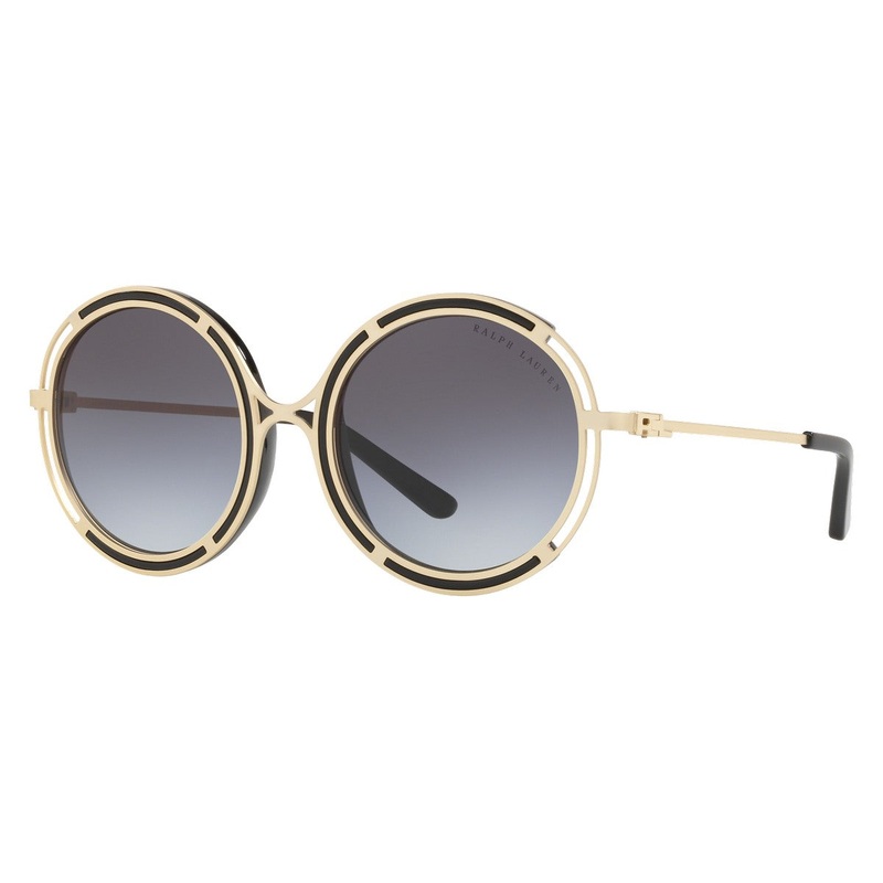 Ralph Lauren Women’s Sunglasses Oversized Round Gold/Grey RL7060 93498G