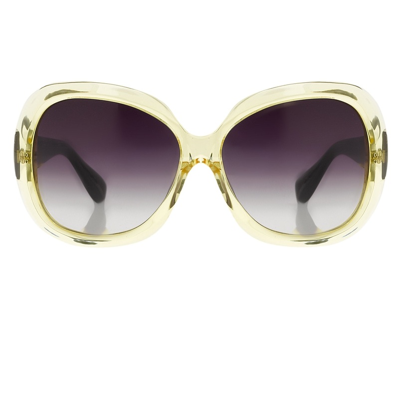 Rue De Mail Sunglasses Oversized Yellow and Grey