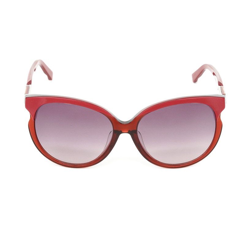 Swarovski Emilia Women’s Sunglasses Oversized Oval Cat Eye Burgundy SK0081-F 71T