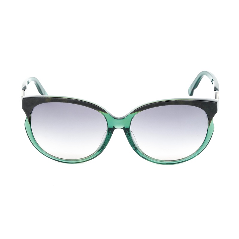 Swarovski Emilia Women’s Sunglasses Oversized Oval Dark Green Gradient Grey SK0081/ 96P