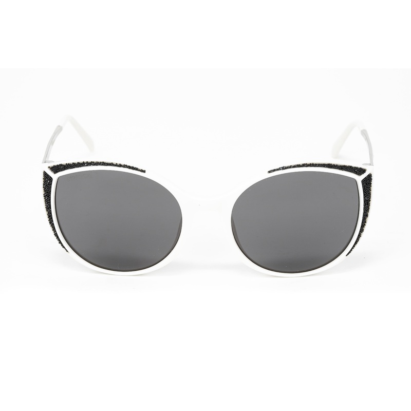 Swarovski Women’s Sunglasses Oval Cat Eye White SK0168/S 21A