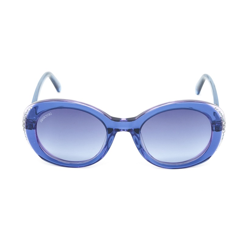Swarovski Women’s Sunglasses Oval Translucent Blue SK0281/S 92W