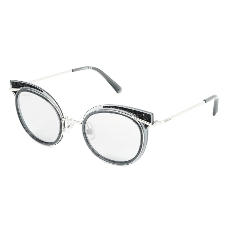 Swarovski Women’s Sunglasses Round Cat Eye Black SK0169/S 20C