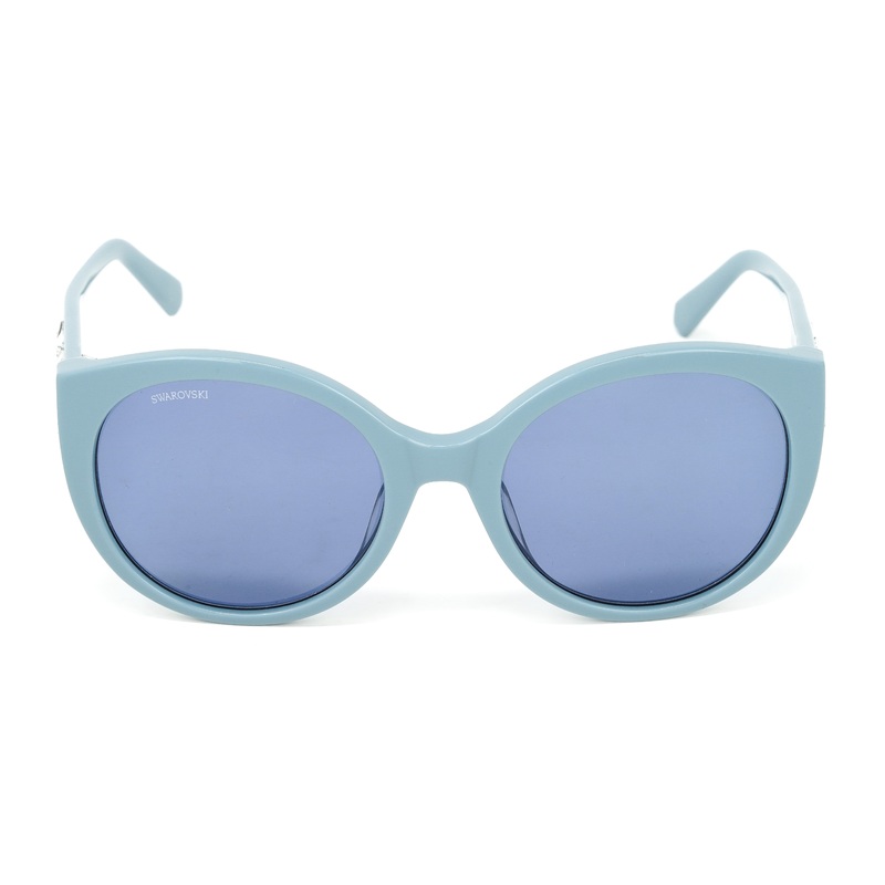 Swarovski Women’s Sunglasses Round Cat Eye Blue SK0174 84V