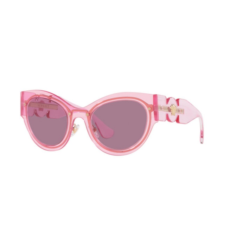 Versace Women’s Sunglasses Cat Eye Transparent Pink VE2234 125284